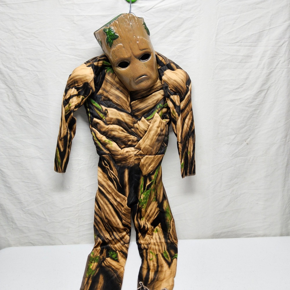 Rubie's Marvel Groot Costume Kids Med Brown Avengers Infinity War Padded Muscle